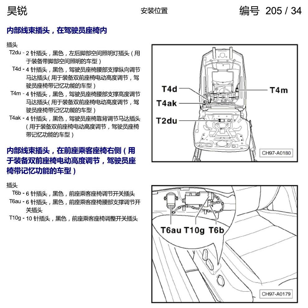 斯柯达速派 插头安装位置 电路图