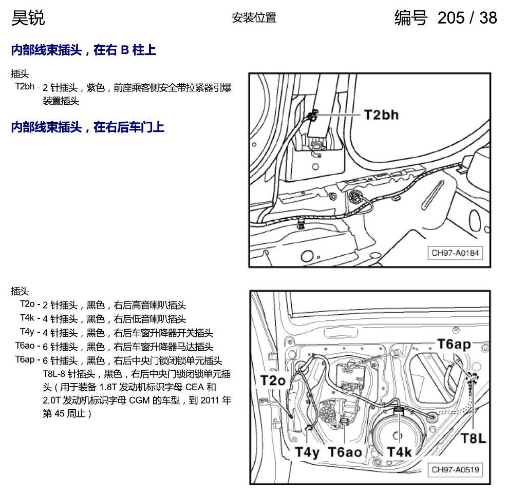 斯柯达速派 插头安装位置 电路图