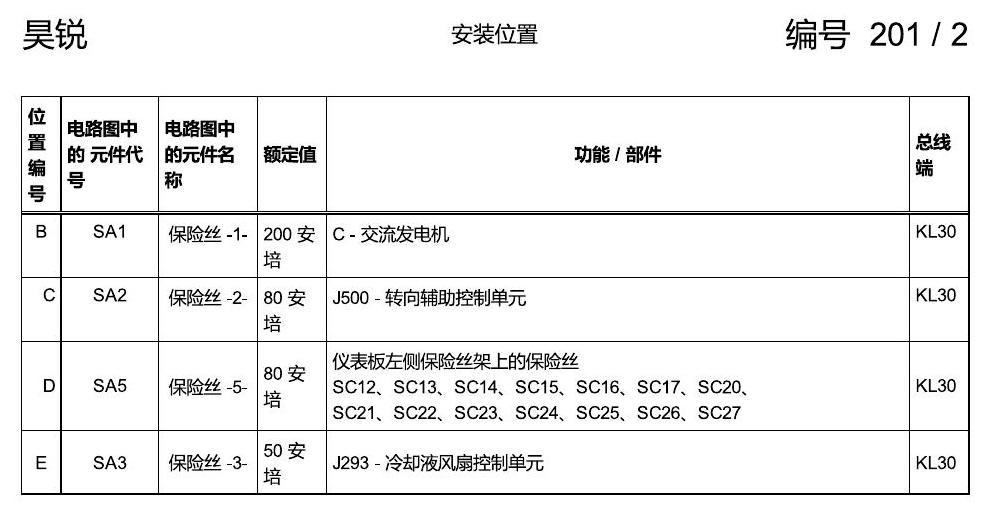 斯柯达速派 继电器 电路图
