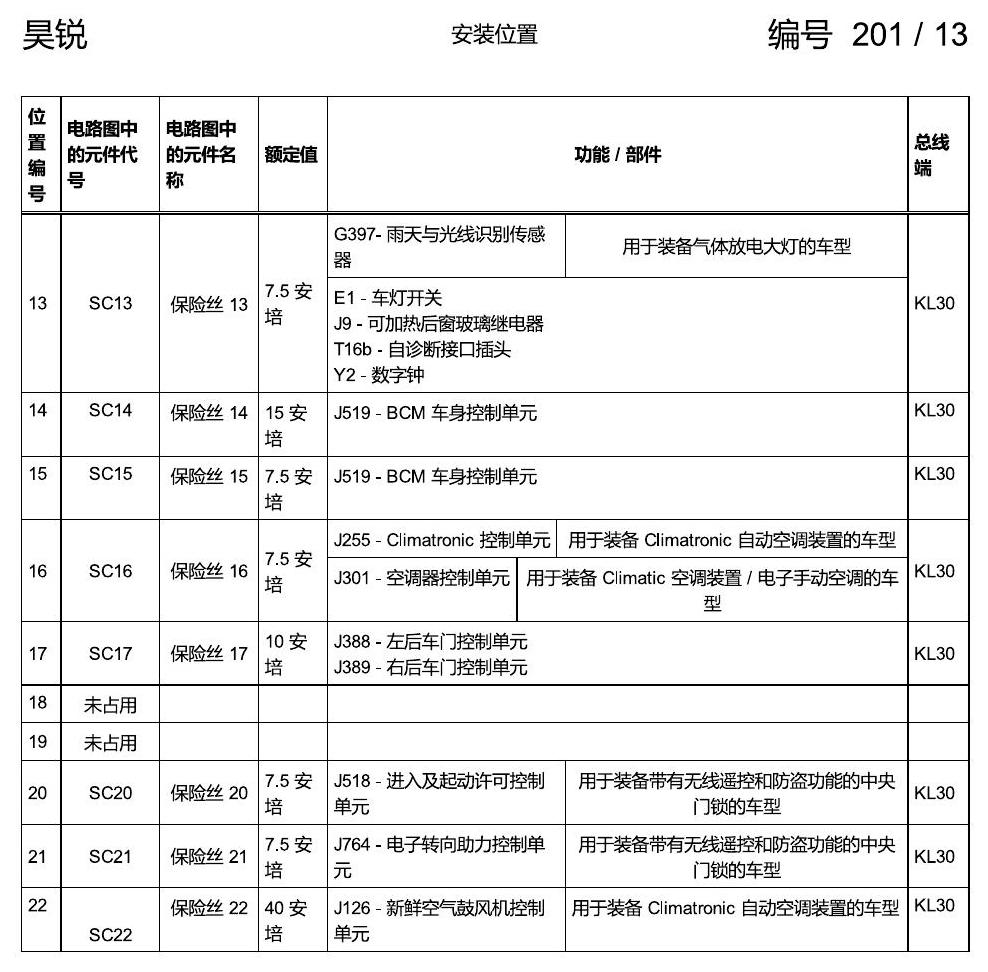 斯柯达速派 继电器 电路图