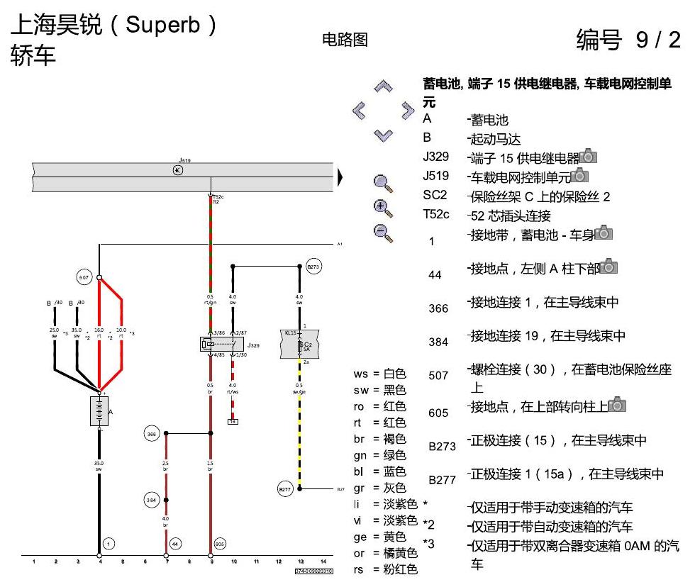 斯柯达速派 防抱死制动系统(ABS) 电路图