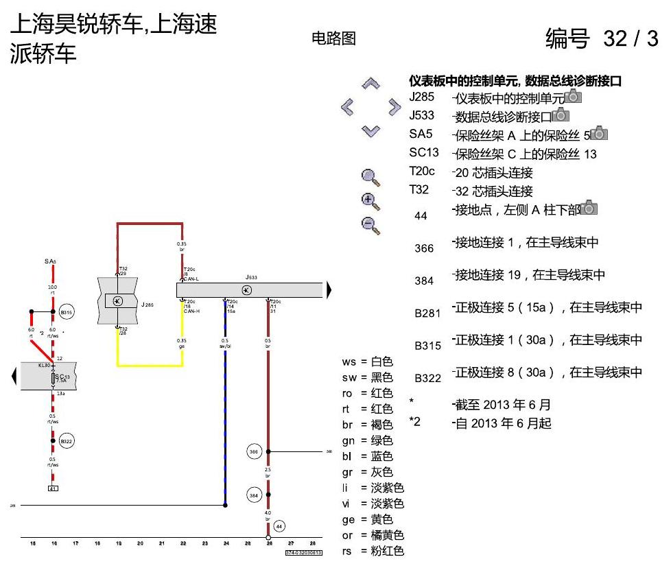 斯柯达速派 驱动系统 CAN 总线联网,便捷系统和信息娱乐系统 电路图