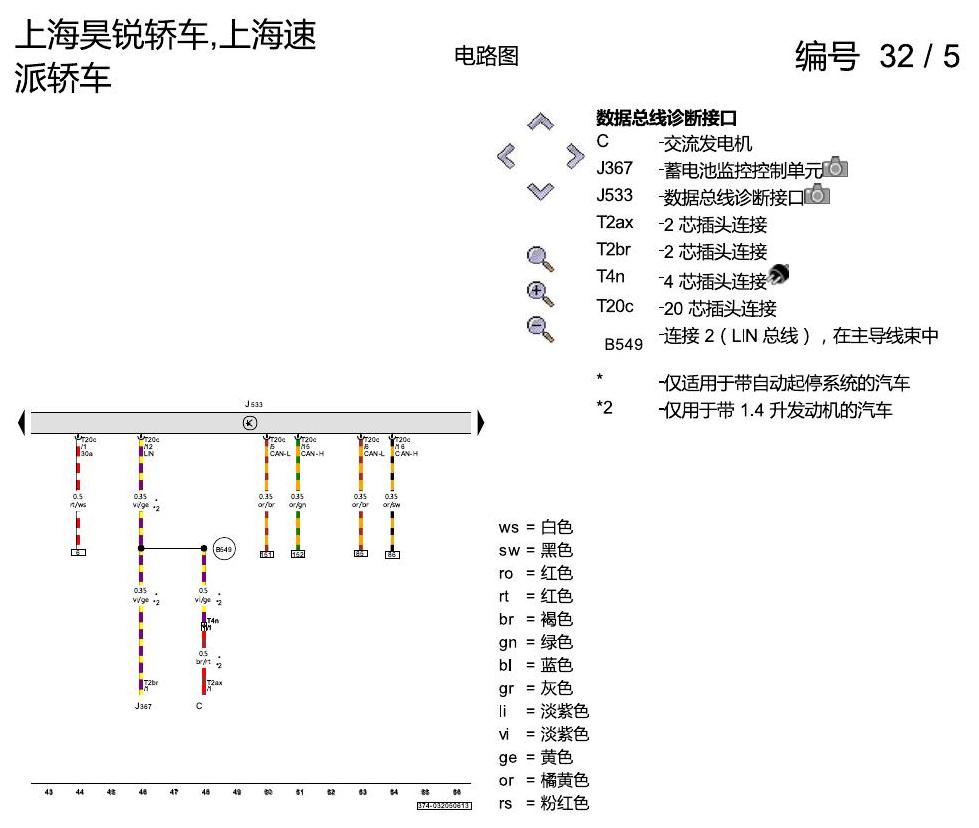 斯柯达速派 驱动系统 CAN 总线联网,便捷系统和信息娱乐系统 电路图