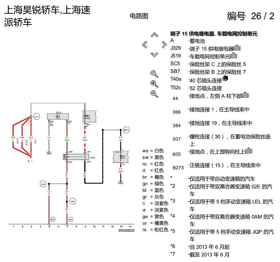 斯柯达速派 驻车距离报警(PDC) 电路图