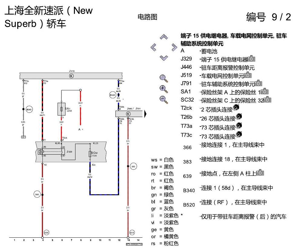 斯柯达速派 MQB PDC 电路图