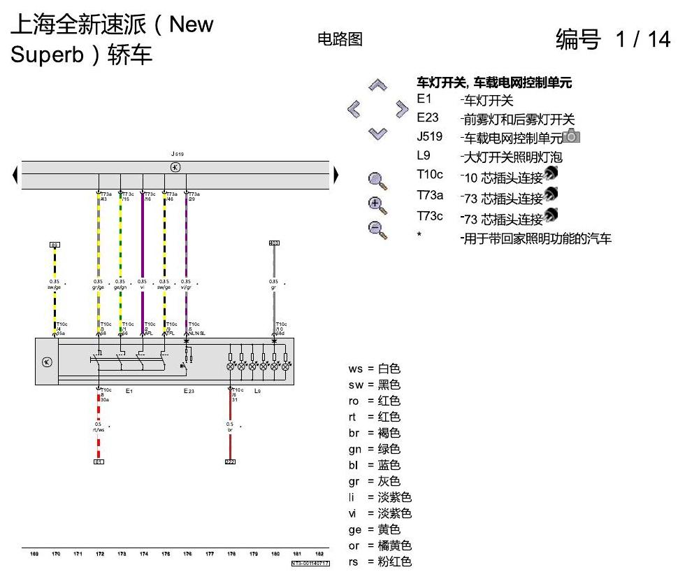 斯柯达速派 MQB 基本装备 电路图