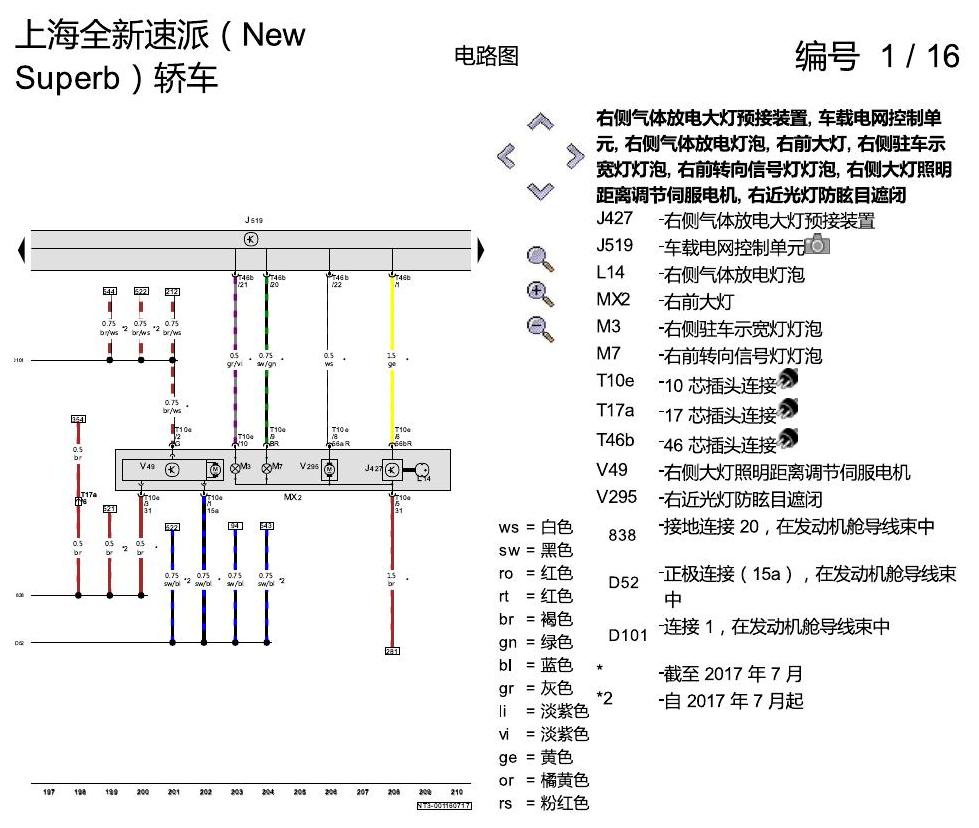 斯柯达速派 MQB 基本装备 电路图