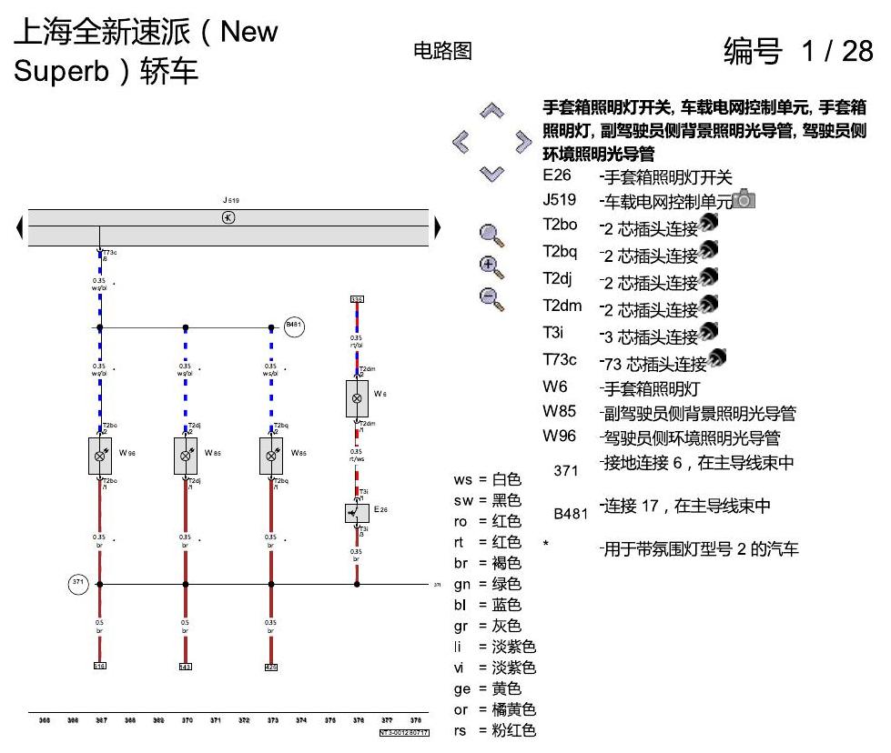 斯柯达速派 MQB 基本装备 电路图