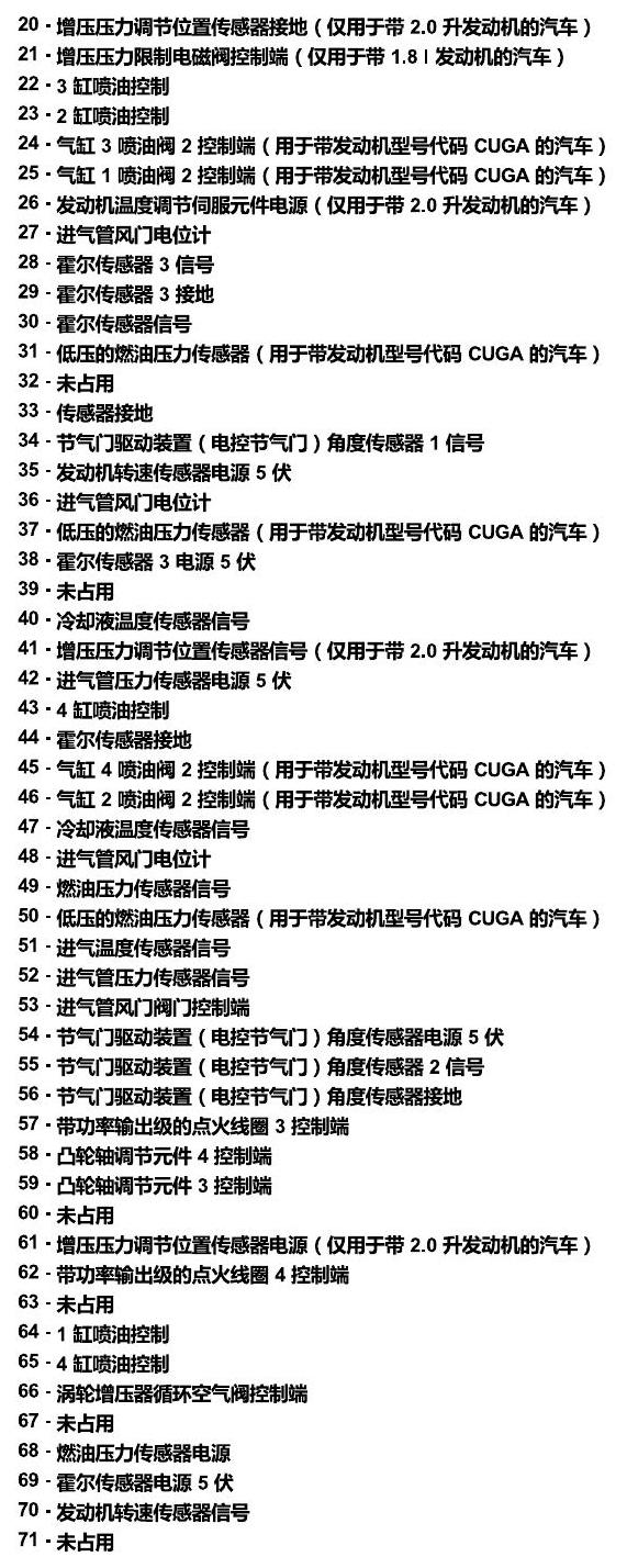 斯柯达速派 MQB 安装位置 发动机舱内控制器 电路图