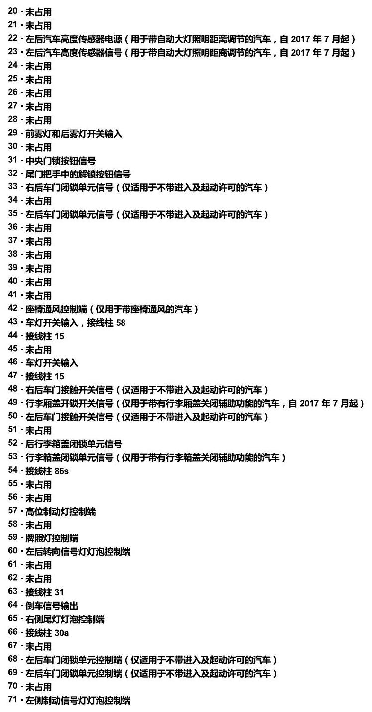 斯柯达速派 MQB 安装位置 车内空间的控制器 电路图