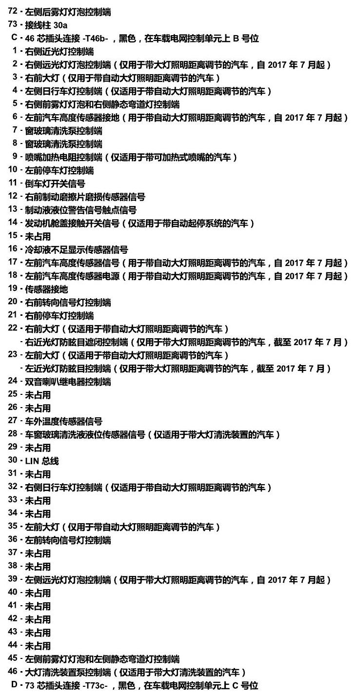 斯柯达速派 MQB 安装位置 车内空间的控制器 电路图