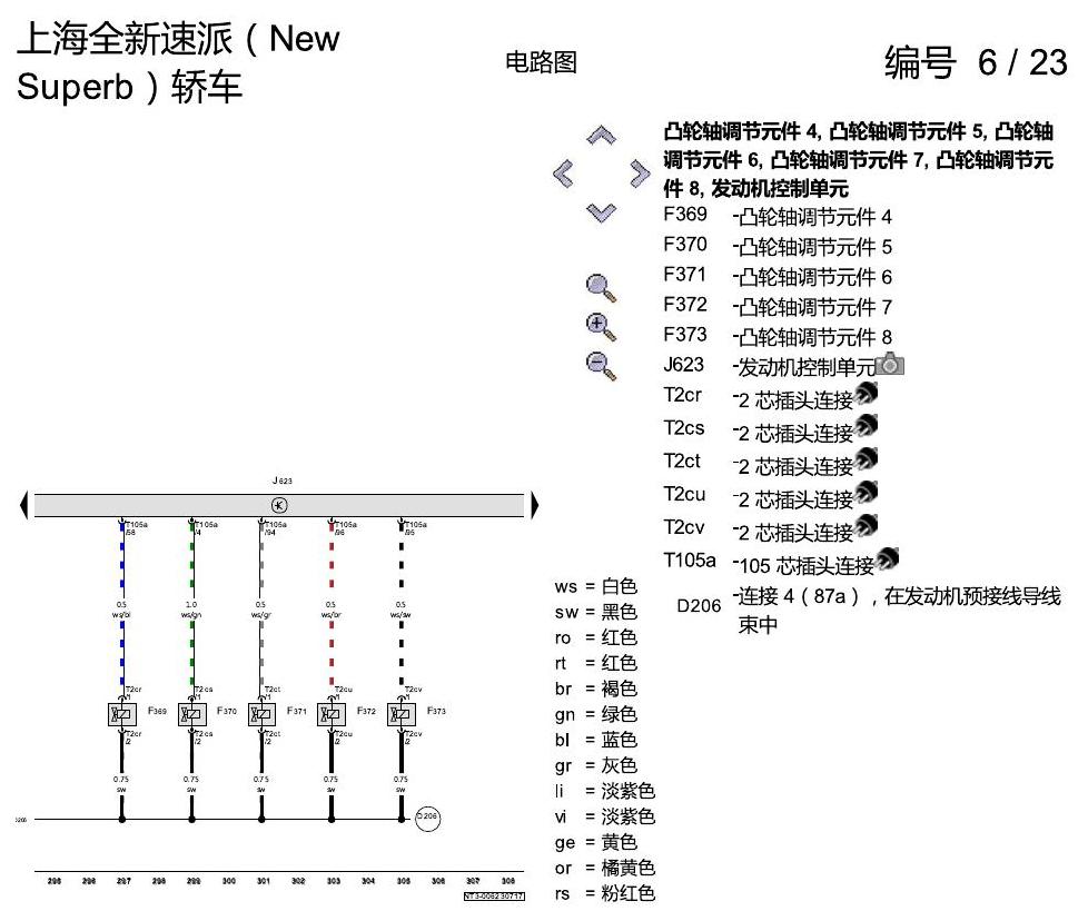 斯柯达速派 MQB 带自动启停系统的 1.8 升汽油发动机 电路图