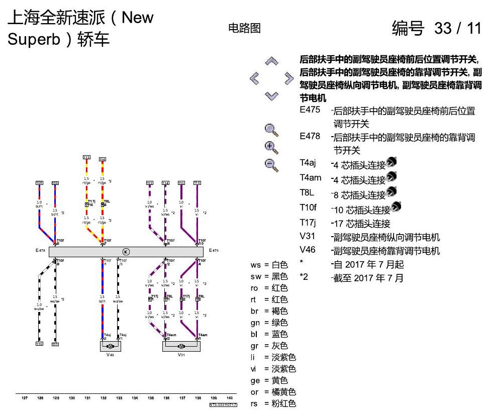 斯柯达速派 MQB 座椅记忆 电路图