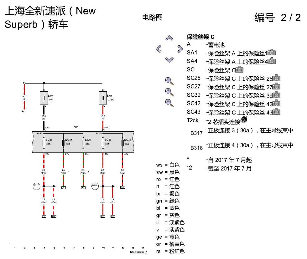 斯柯达速派 MQB 舒适便捷系统 电路图