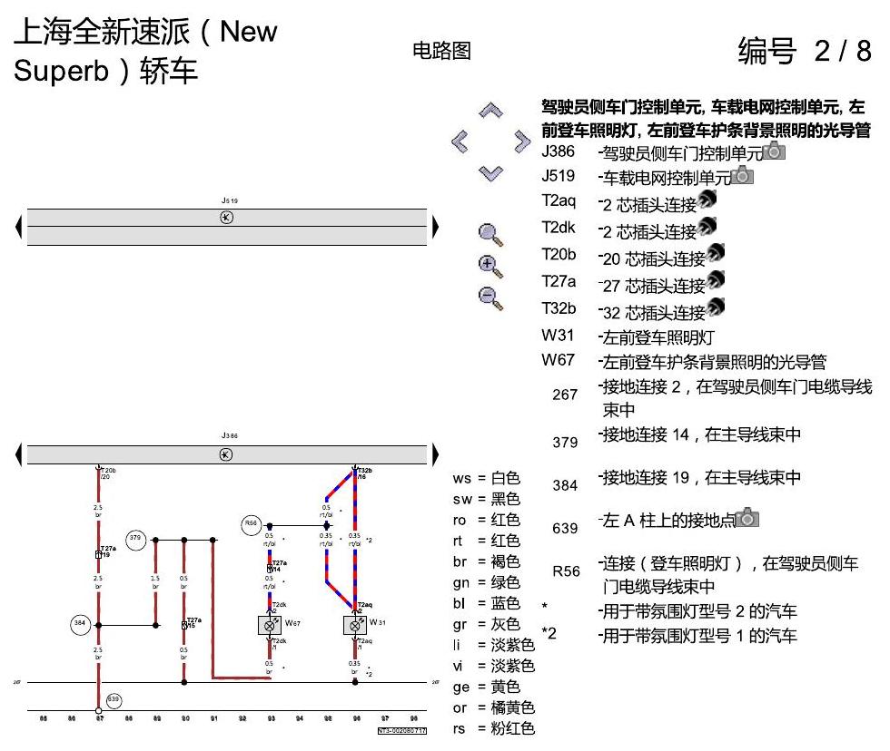 斯柯达速派 MQB 舒适便捷系统 电路图