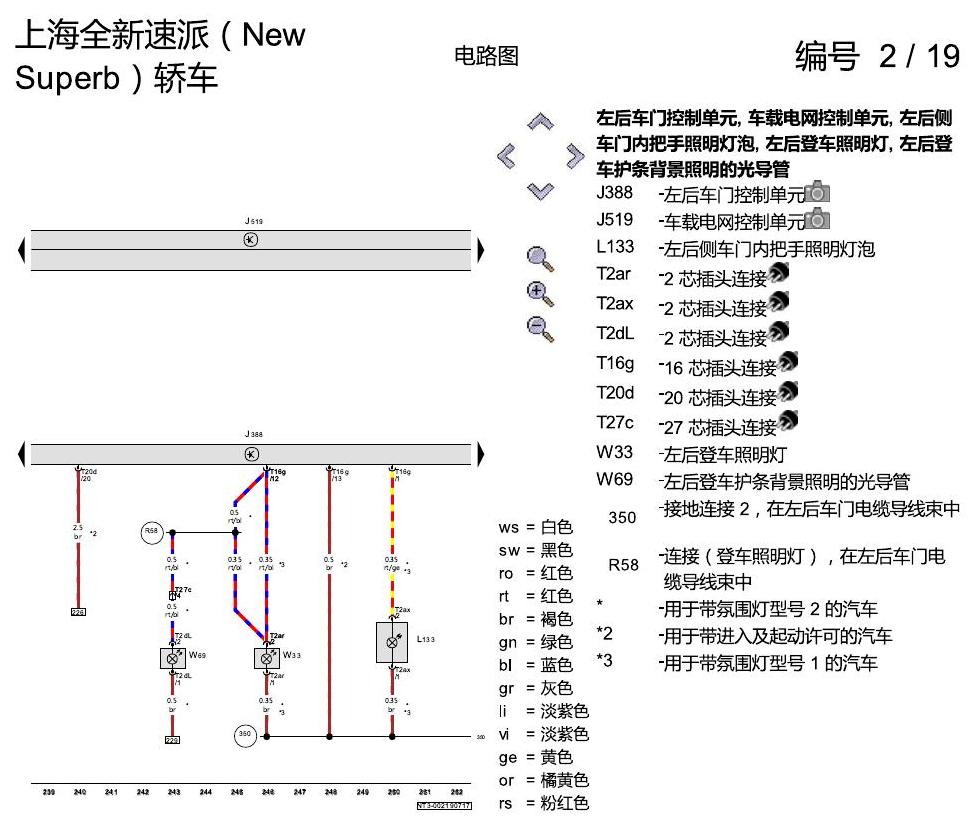 斯柯达速派 MQB 舒适便捷系统 电路图
