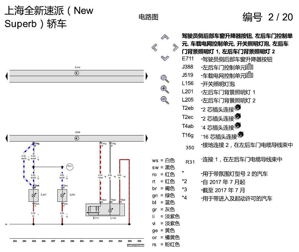 斯柯达速派 MQB 舒适便捷系统 电路图