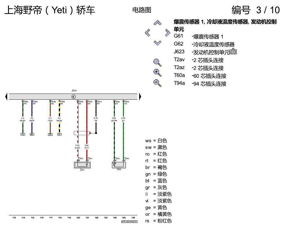 斯柯达野帝 1.4 升汽油发动机 , CSSA 电路图