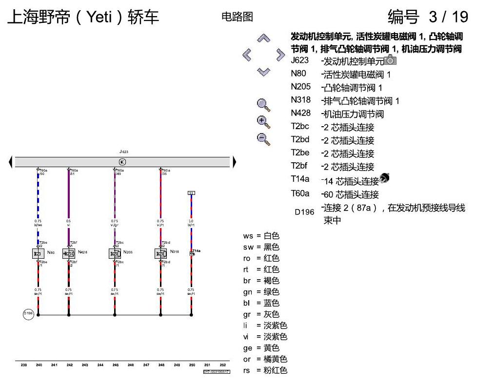 斯柯达野帝 1.4 升汽油发动机 , CSSA 电路图