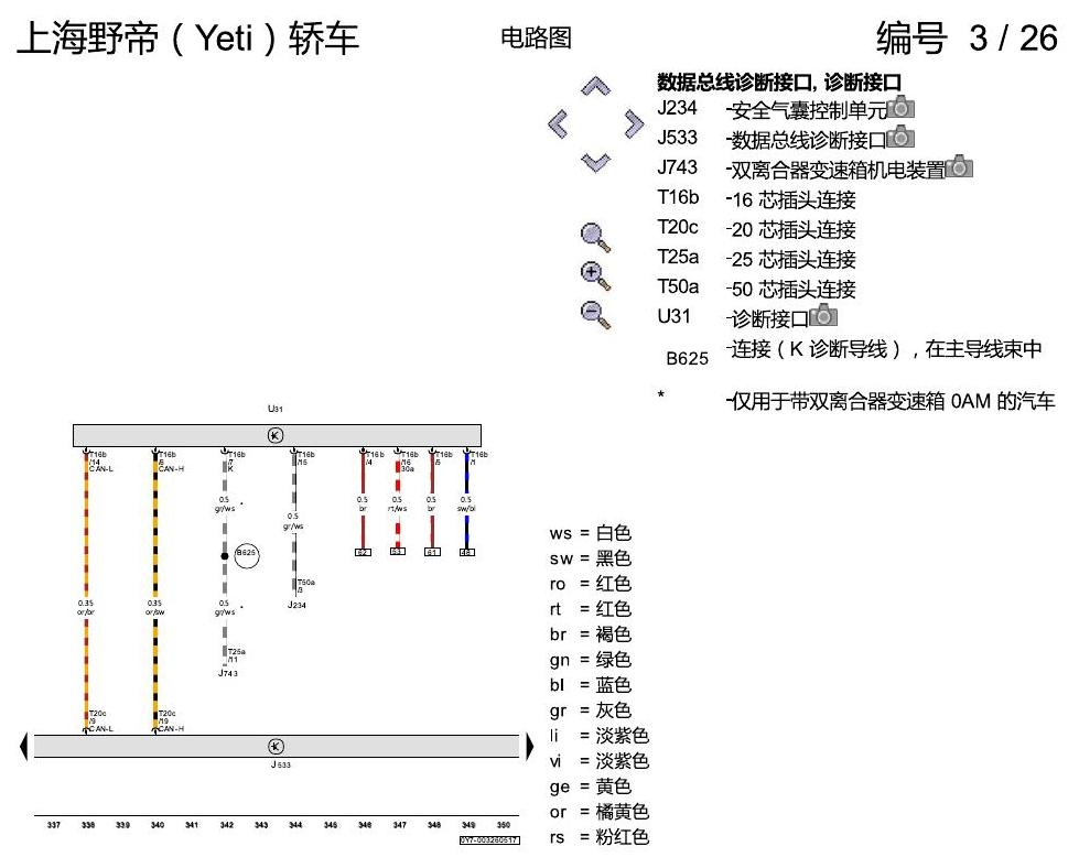 斯柯达野帝 1.4 升汽油发动机 , CSSA 电路图