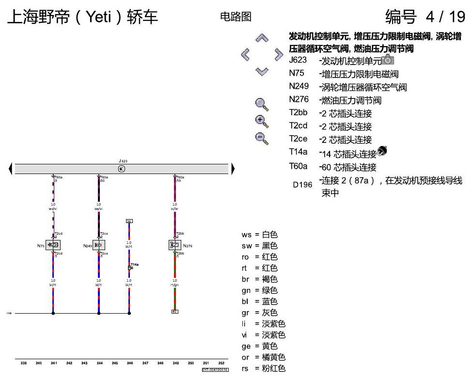 斯柯达野帝 1.8 升汽油发动机 , CEAA 电路图