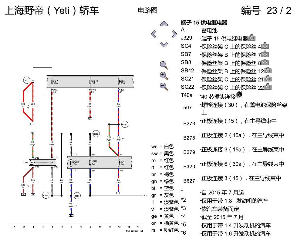 斯柯达野帝 仪表板 电路图
