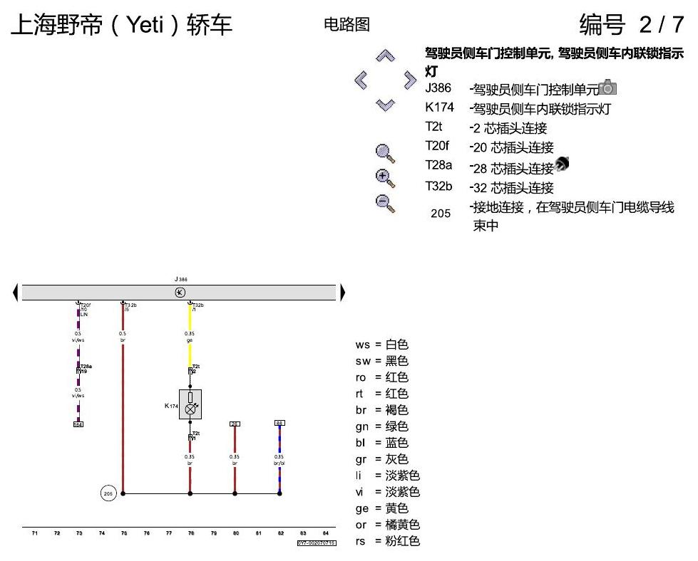 斯柯达野帝 便捷系统 电路图