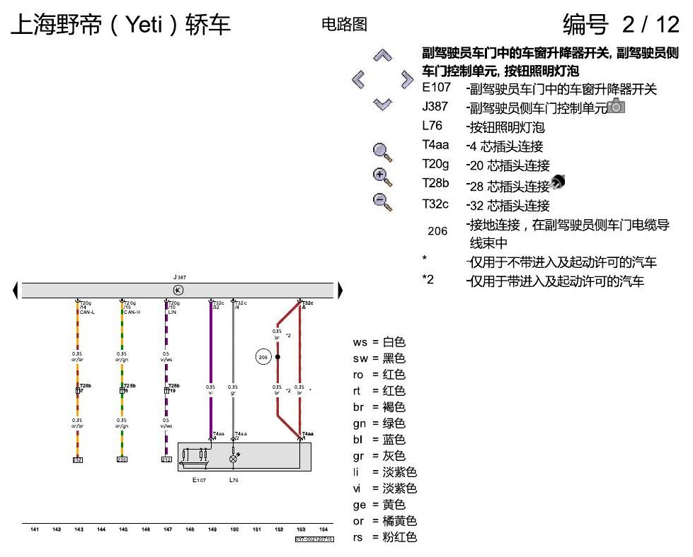 斯柯达野帝 便捷系统 电路图