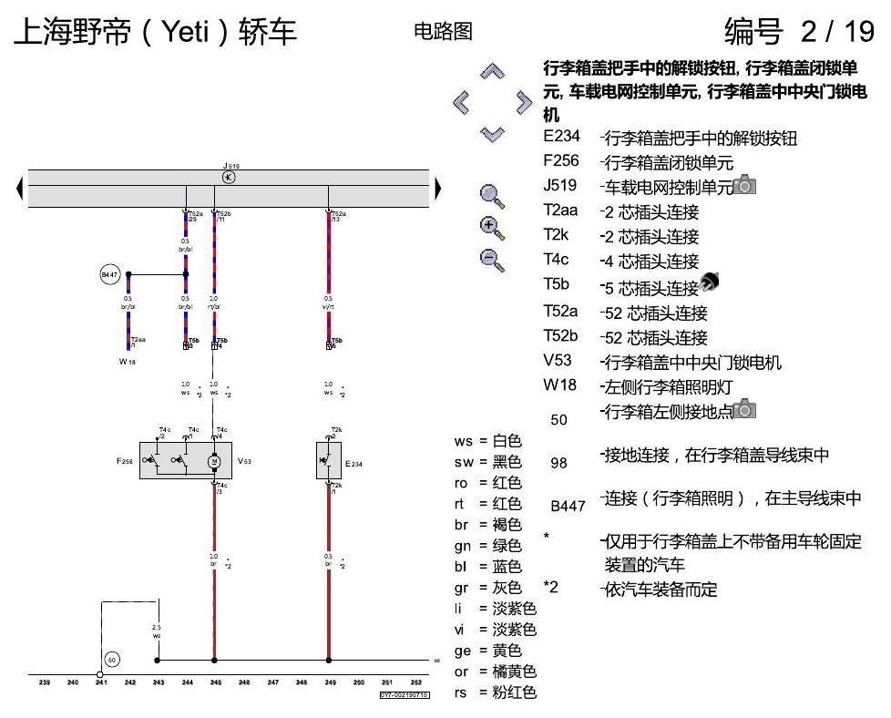 斯柯达野帝 便捷系统 电路图