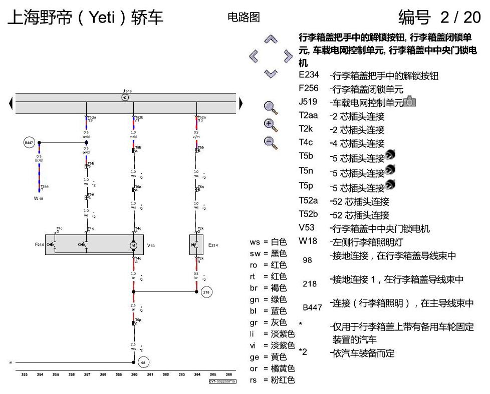 斯柯达野帝 便捷系统 电路图