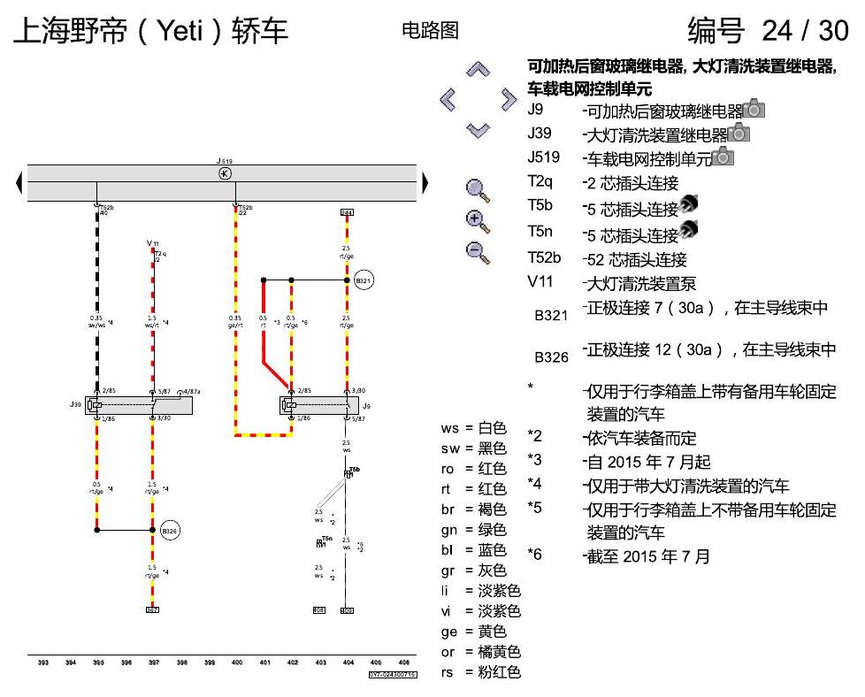 斯柯达野帝 保险丝配置 电路图