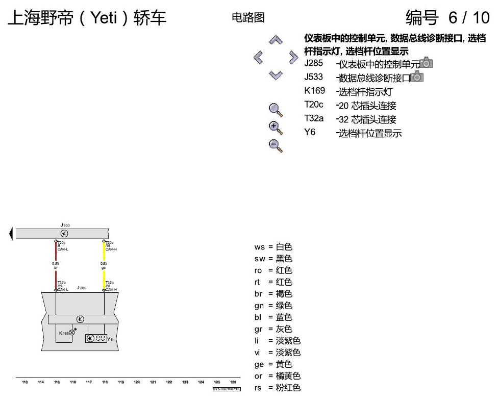 斯柯达野帝 双离合器变速箱 0AM 电路图