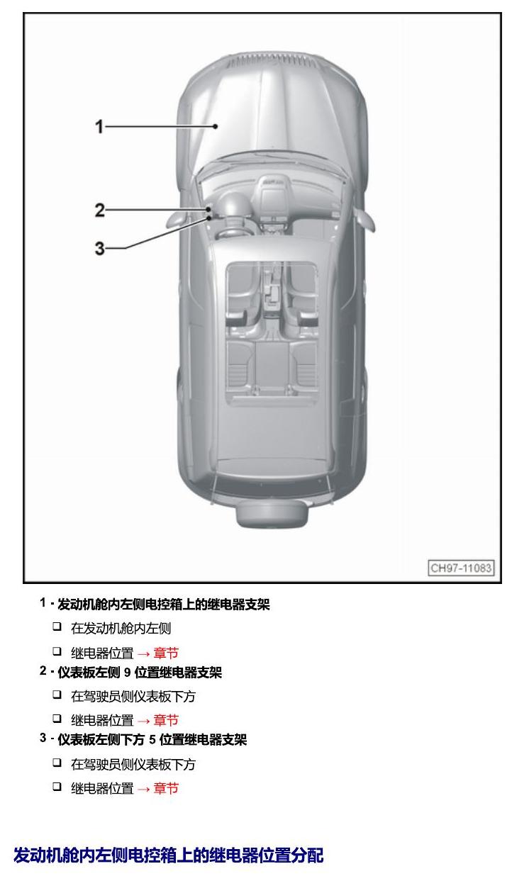斯柯达野帝 继电器 电路图
