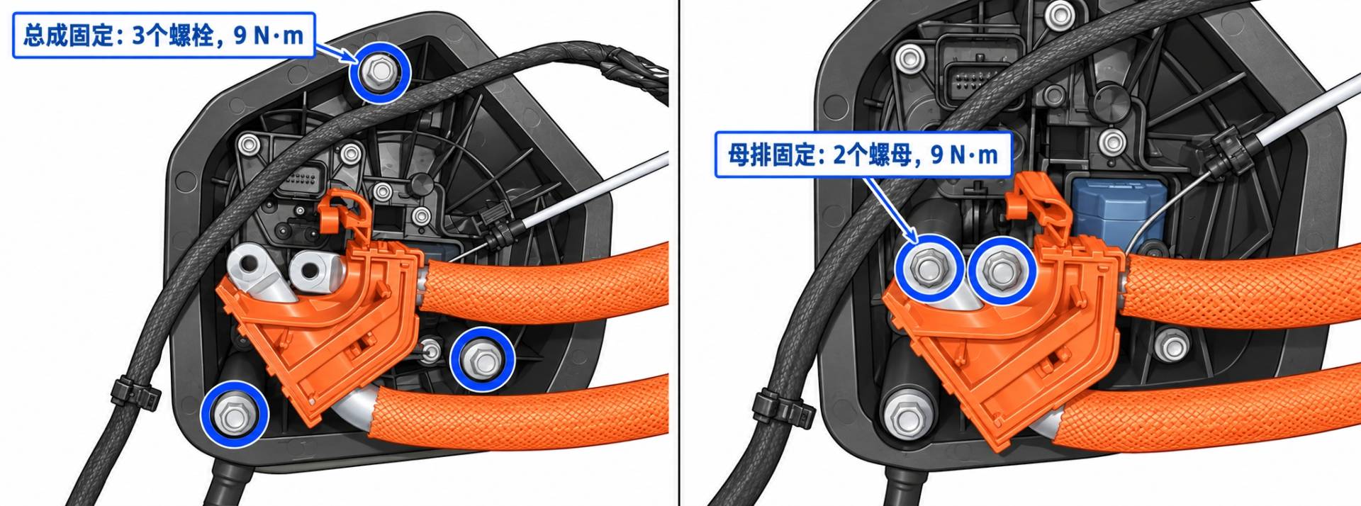 2024+ 特斯拉 Model 3 CCS 充电口更换:母排9 N·m、50–270 μΩ与固件验证-图片3