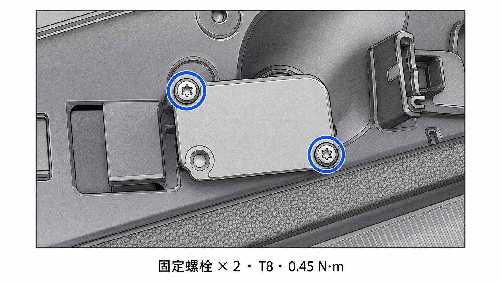 2024+ 特斯拉 Model 3 左B柱摄像头结构识读:饰板、固定点与校准边界