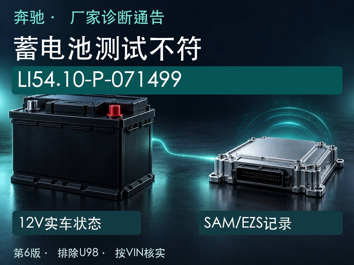奔驰12V实车状态与SAM EZS车载数据关系示意