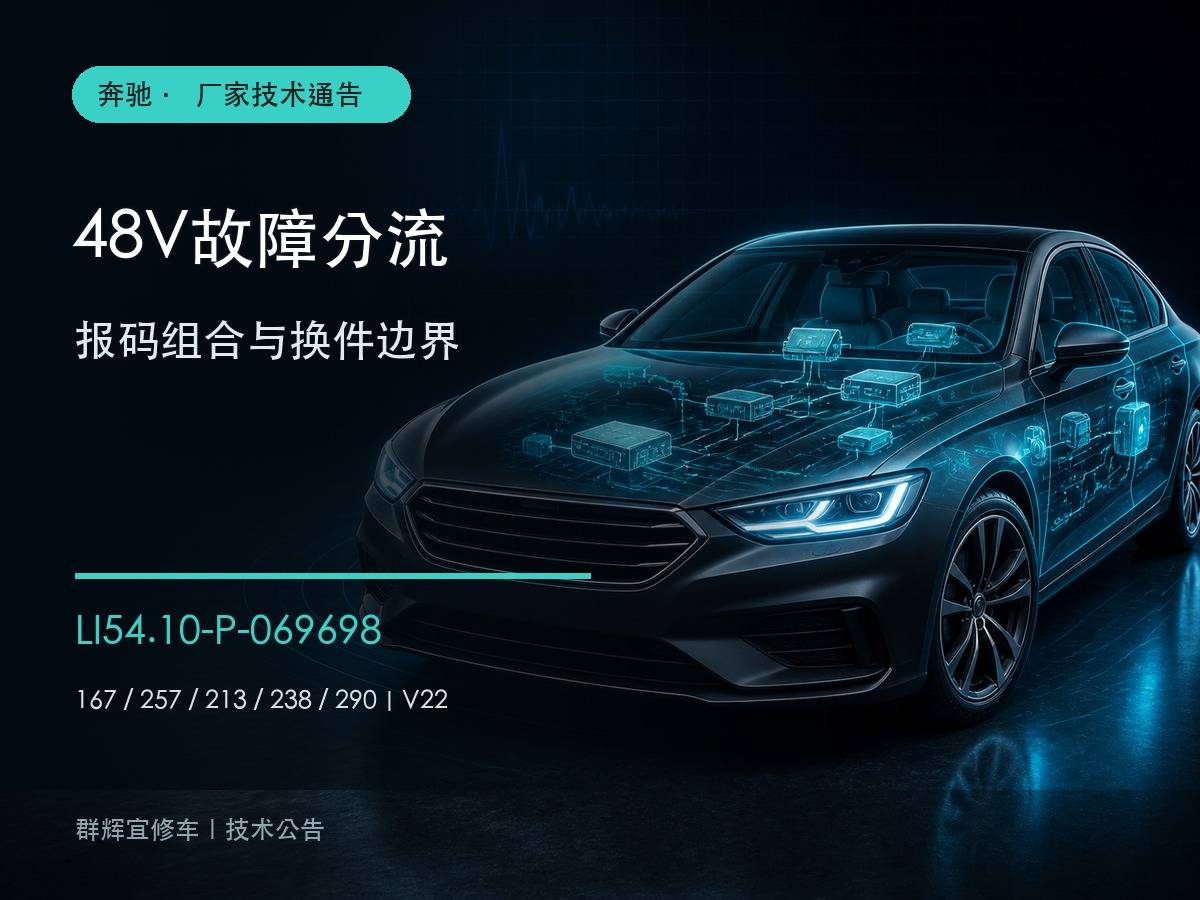 奔驰LI54.10-P-069698 48V故障码分流与换件边界封面示意图