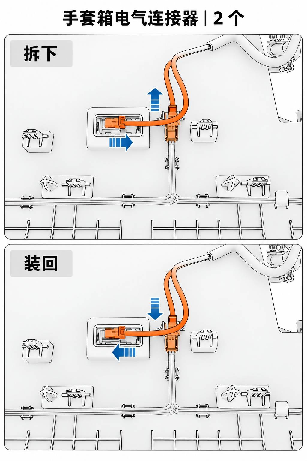 2024+ 特斯拉 Model 3 手套箱结构识读:风道、USB、固定件与电气接口-图片3