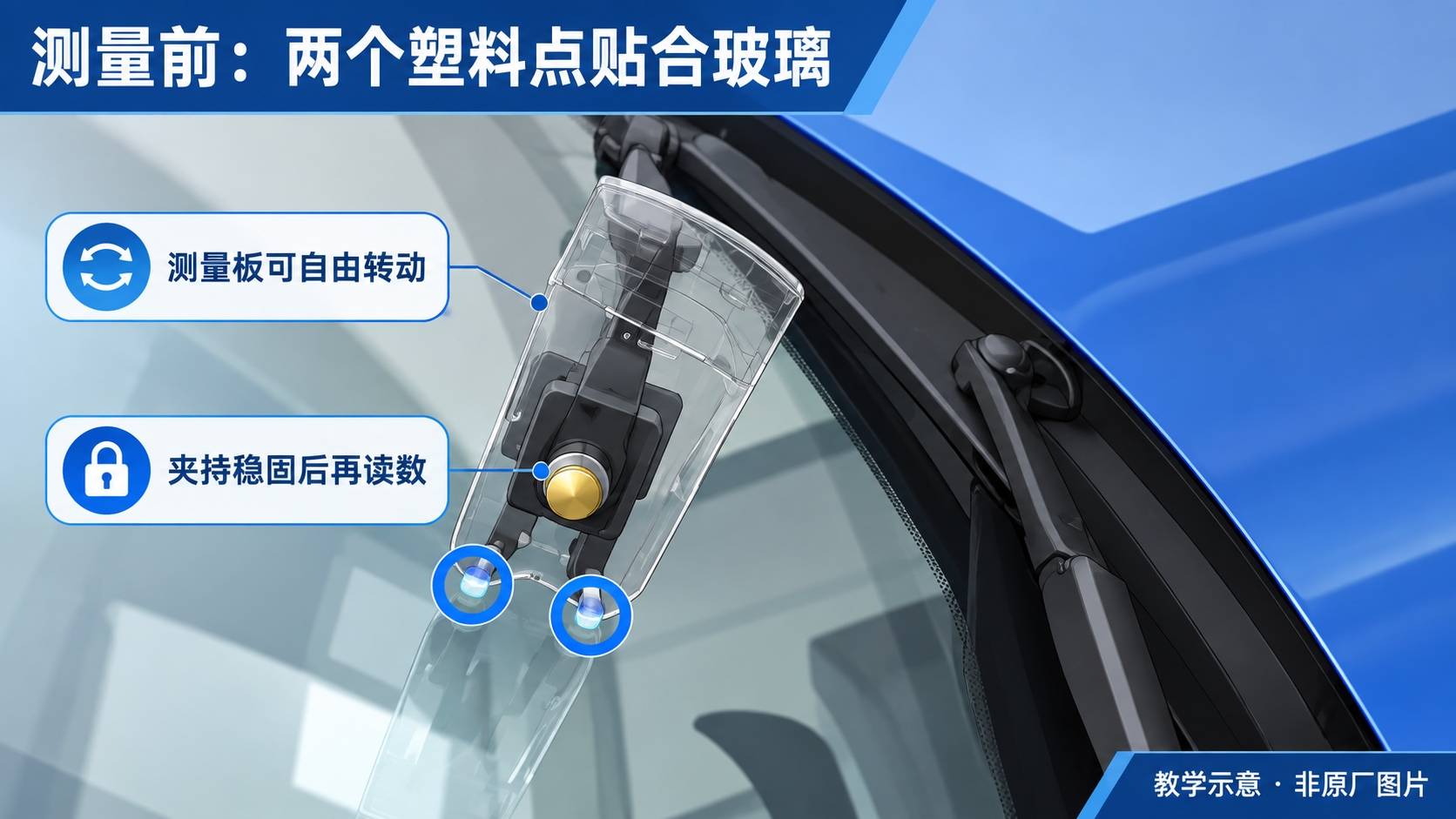 2024+ 特斯拉 Model 3 雨刮角度调整:拖痕复测、双点贴合与负角度读数-图片2