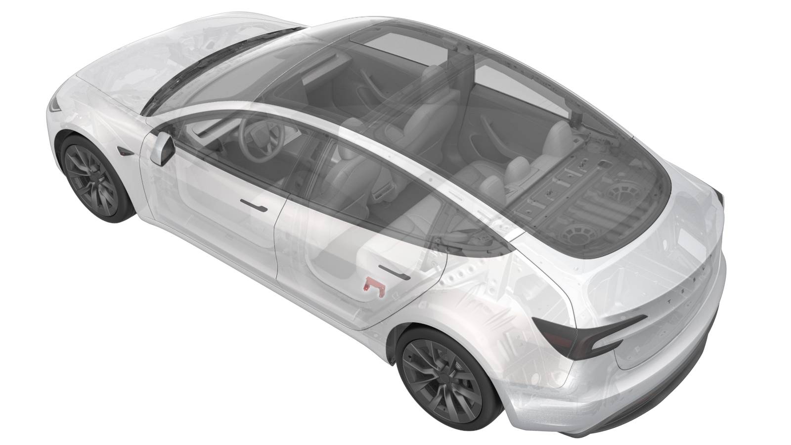2024+ 特斯拉 Model 3 第二排左侧座垫边缘支架更换:五项前置与两颗10 N·m螺栓-图片1