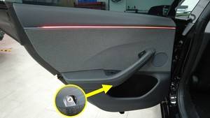 2024+ 特斯拉 Model 3 左后车窗开关更换:8卡子盖板、3锁片与6 N·m-图片1