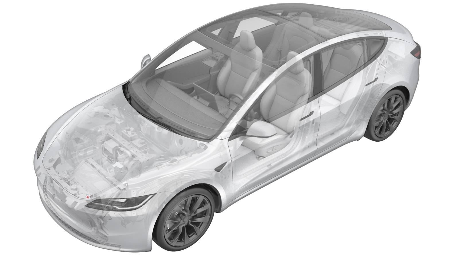 2024+ 特斯拉 Model 3 环境温度传感器更换:主动进气格栅卡子与插头
