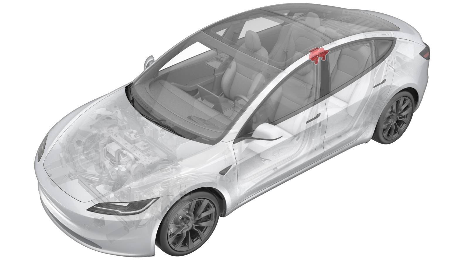 2024+ 特斯拉 Model 3 左侧 B 柱支架更换:气帘 9 N·m 与支架 2.5 N·m