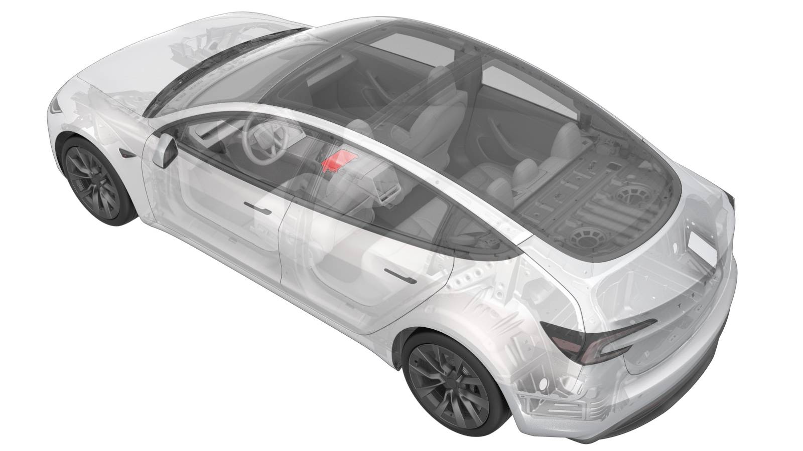 2024+ 特斯拉 Model 3 中控台上面板更换:手机托盘分型与 4 颗 1 N·m 螺钉-图片1
