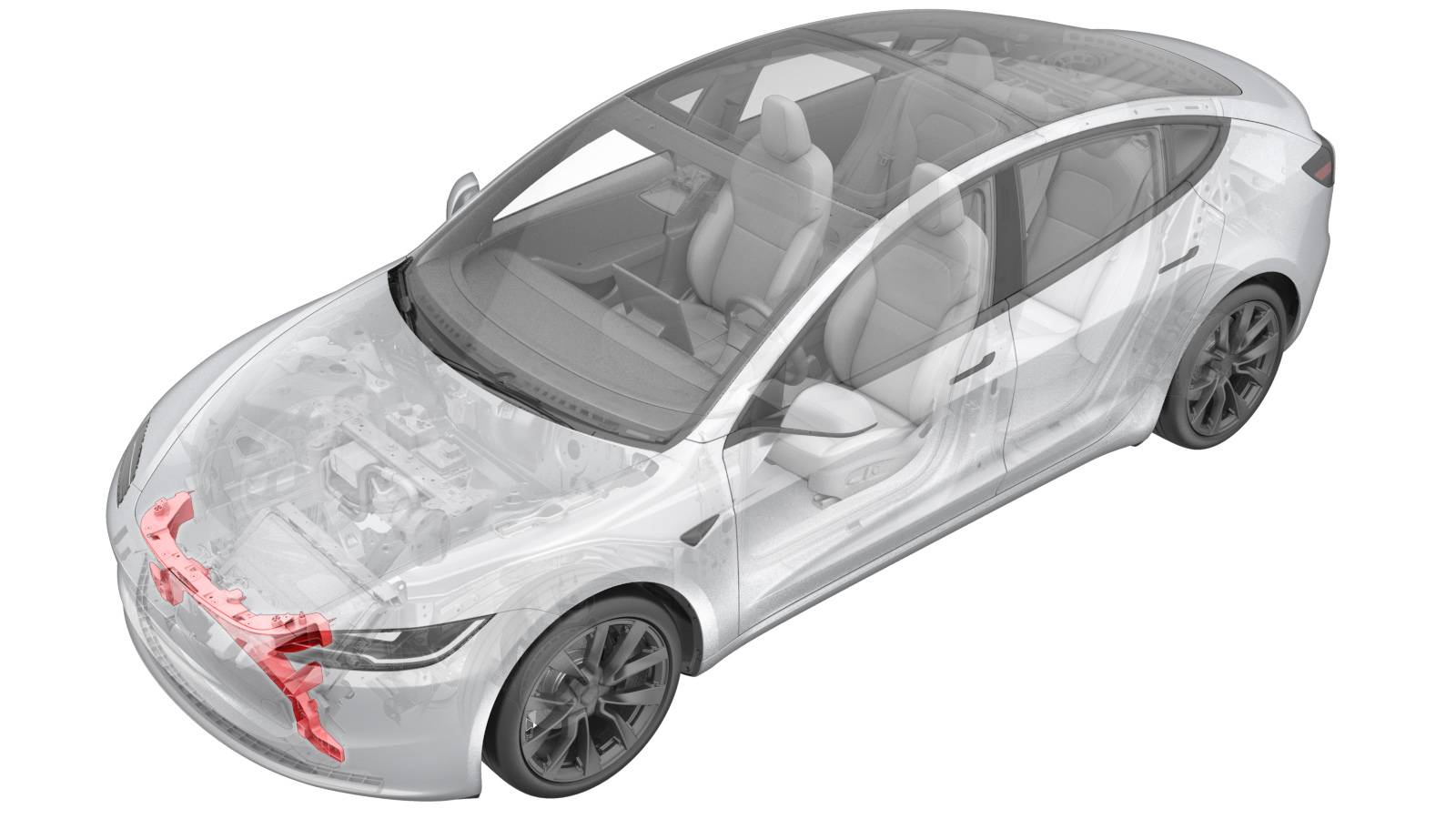 2024+ 特斯拉 Model 3 前保险杠支架更换:左右固定点与 16/10 N·m
