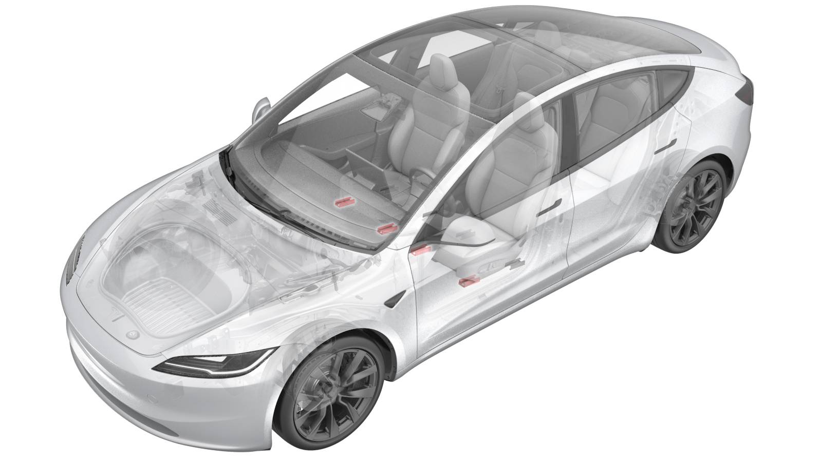 2024+ 特斯拉 Model 3 前排座椅滑轨盖更换:4 颗新螺栓与 33.5 N·m