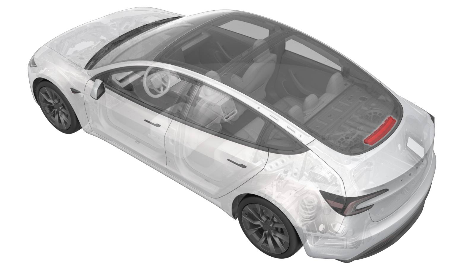 2024+ 特斯拉 Model 3 高位刹车灯更换:6+2 锁片与 0.5 N·m-图片1