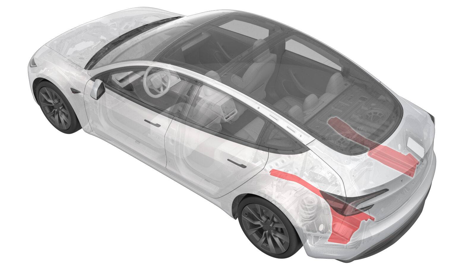 2024+ 特斯拉 Model 3 后备箱负重底板左侧支架更换:前置拆装与卡位验收-图片1