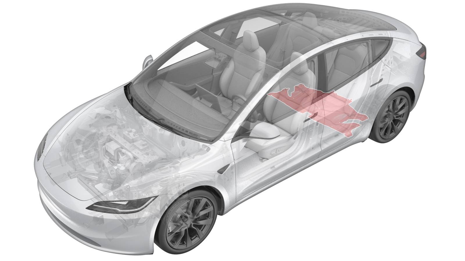 2024+ 特斯拉 Model 3 后底板流线型护板更换:11 颗螺栓与 5 N·m