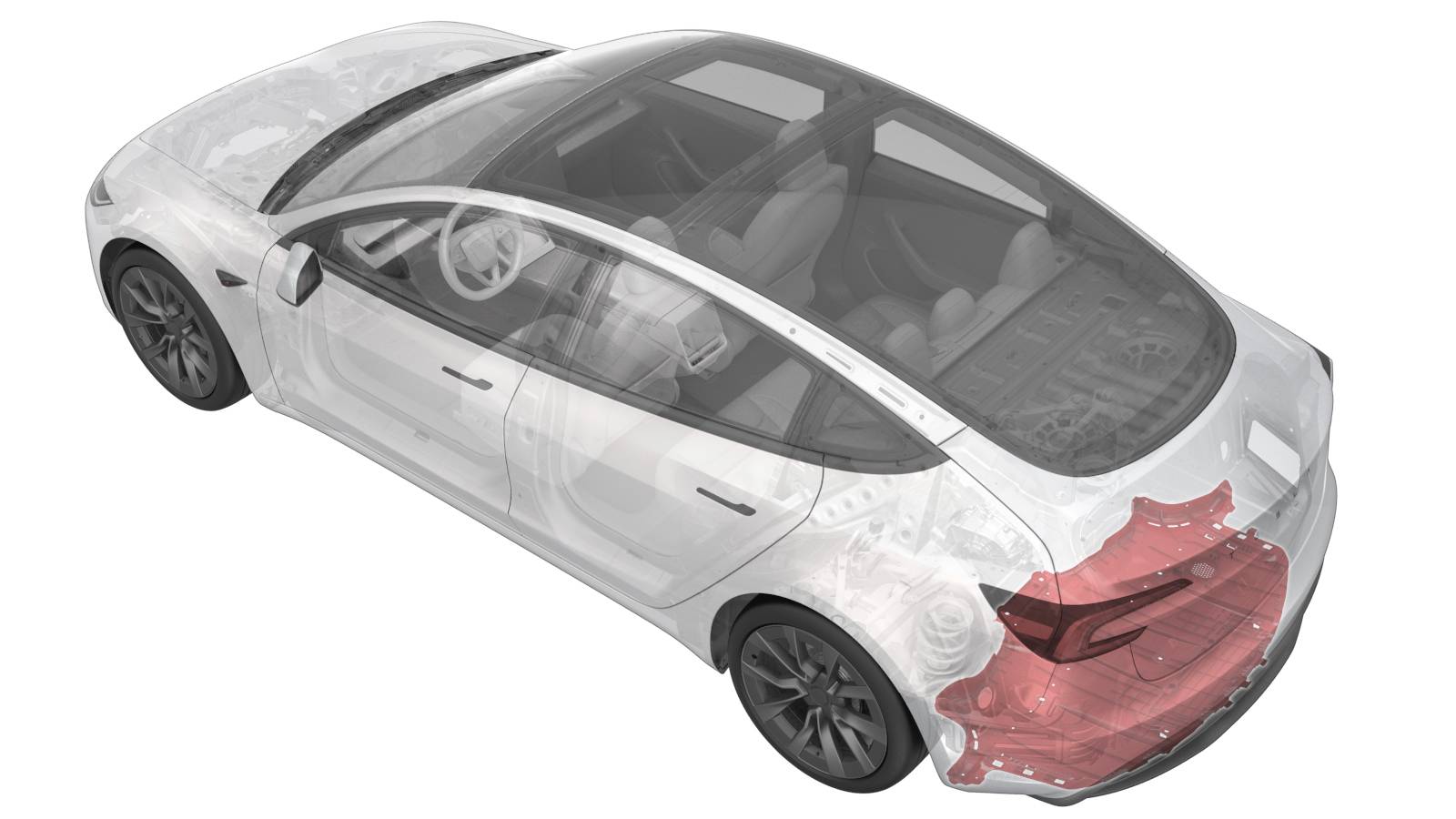 2024+ 特斯拉 Model 3 后保险杠扩散器更换:10 个锁片、8 颗螺栓与 3 N·m